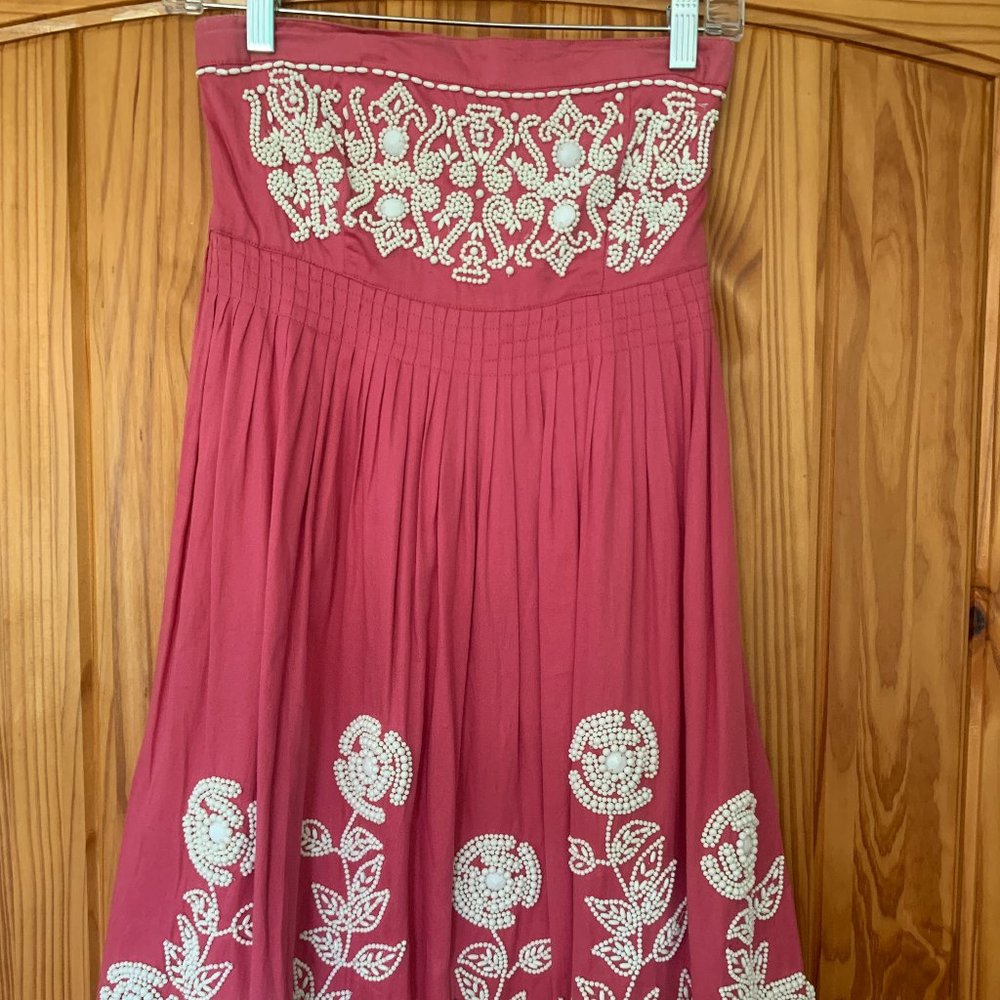 Pink Beaded Dress Monsoon UK store SM Coral